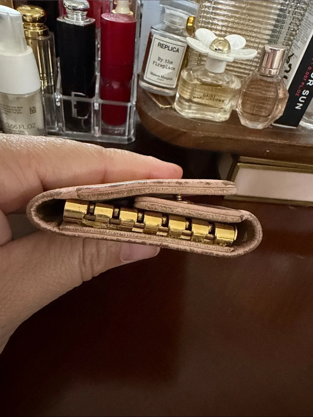 Authentic Vintage Chanel Pink Caviar Timeless CC 6-Key Holder Case